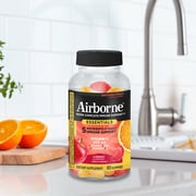 Airborne Immune Essentials Vitamin C Gummies, Multivitamin Immunity Support Supplement, Assorted Fruit Flavor, 60 count