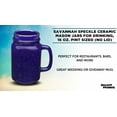 thumbnail image 3 of 10 Savannah Speckle Ceramic Mason Jars Set, 16 oz.- Stoneware, C-handle, Durable - Cobalt Blue, 3 of 5