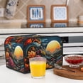 thumbnail image 6 of Daiia Sunset Floral Fantasy Landscape Pattern 4 slice Toaster Cover, Toaster Appliance Dust-proof Cover For Kitchen Small Appliance Dust Cover and Fingerprint Protection, 6 of 7