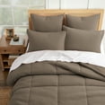 thumbnail image 4 of Levtex Home - Mills Waffle Latte Comforter Set - King Comforter + Two King Pillow Cases - Latte Waffle Weave - Comforter (106 x 94in.) and Pillow Case (36 x 20in. ) - Cotton, 4 of 7