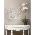 thumbnail image 5 of Tripar 58806 Live Laugh Love Wall Decor, White, 5 of 5