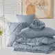 thumbnail image 3 of Juego de edredón CozyLux Queen, azul grisáceo, con cama de 7 piezas en una bolsa, 3 of 3