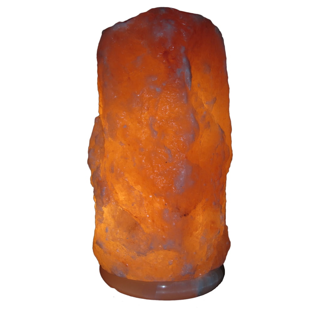 Himalayan Rock Salt Natural Crystal Lamp, 11.5" Tall Soft Calm Therapeutic Light Naturally