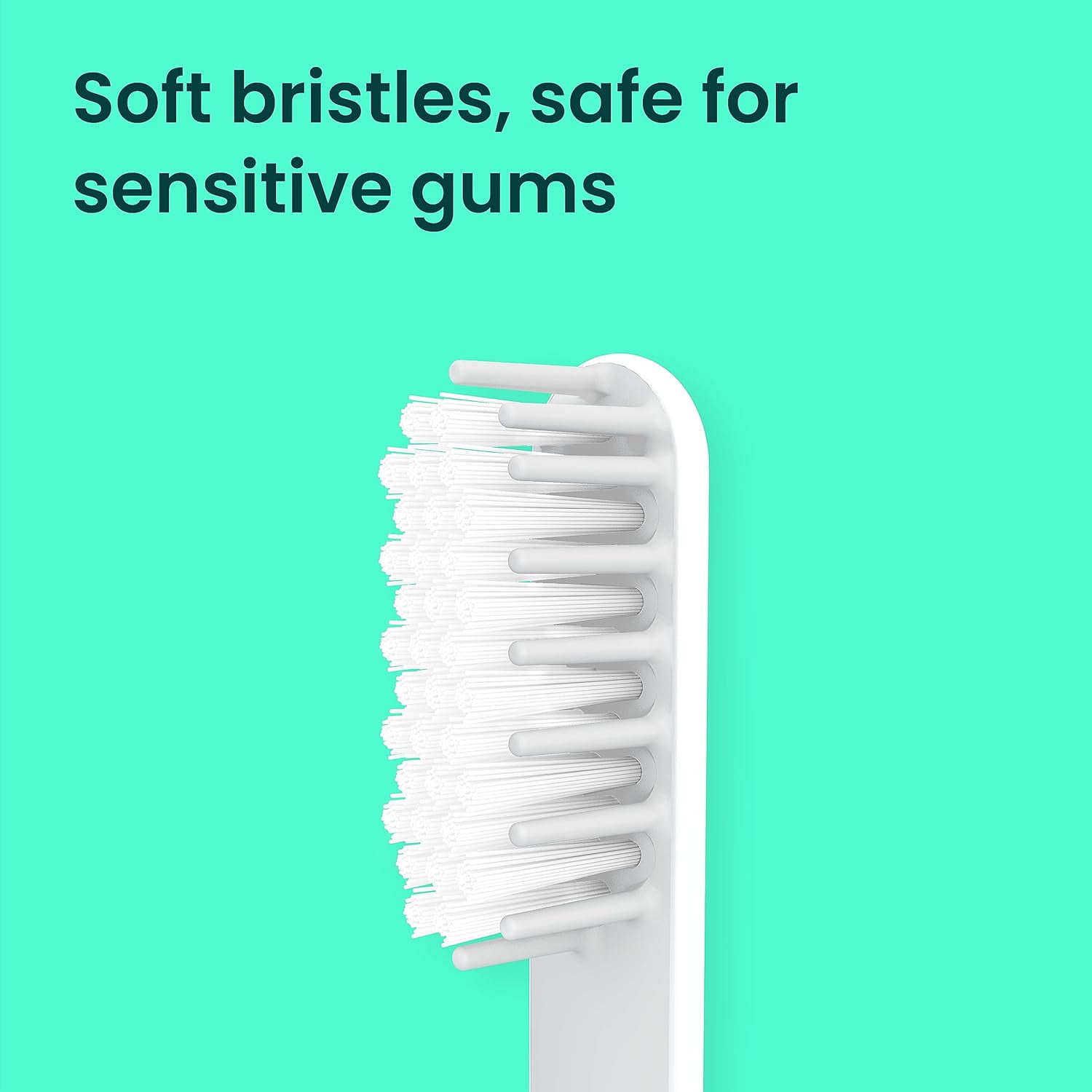 Quip Electric Toothbrush Replacement Brush Full Head, Soft Bristles, 4 Pack