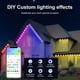 thumbnail image 5 of Tira de luces LED para aleros de 45 m con control por aplicación Bluetooth, RGB, IC, resistente al agua, forma DIY, adecuada para decoración navideña en el hogar, 5 of 5