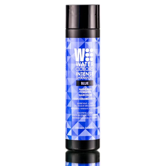 8.5 oz , Tressa Watercolors Intense Blue Shampoo , Hair Scalp - Pack of 1 w/ SLEEK Teasing Comb