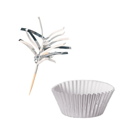 Beistle - Metallic Cupcake Liners & Picks - Pack of 6