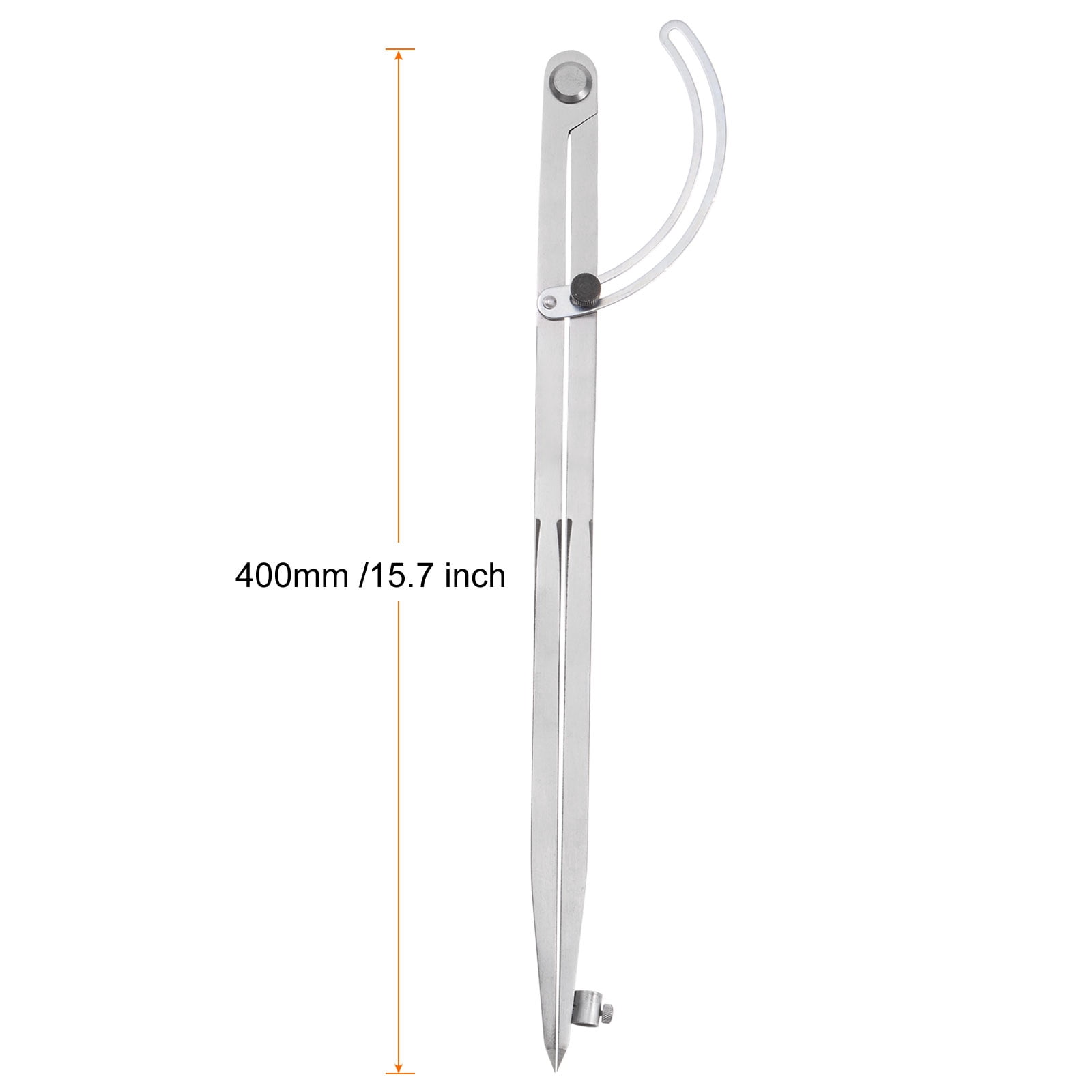 Uxcell Wing Divider Compass 16 Inch 400mm Adjustable Lockable Compass with Pencil Holder for Geometry Drawing