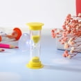 thumbnail image 1 of Relojes de arena con ventosa para niños y adultos, regalo perfecto de 3 minutos, color amarillo, 3 uds., 1 of 6