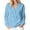 Blue(Sweatshirts), variant on V-Neck Sweatshirts for Women Henley Long Sleeve Pullover with Kangaroo Pocket for Casual Fall Wear