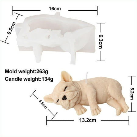 Golden Retriever Shar Dog Scented Candle Silicone Mold DIY Animal Crystal Epoxy Resin Molds Cake Cholocate Ice Mould Home Decor