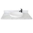 thumbnail image 3 of Bellaterra Home 430003-37-WMRD 37 in. White Carrara Top, Round Sink, 3 of 4