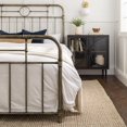 thumbnail image 3 of Manor Park Modern Metal Pipe Queen Size Bed, 3 of 8