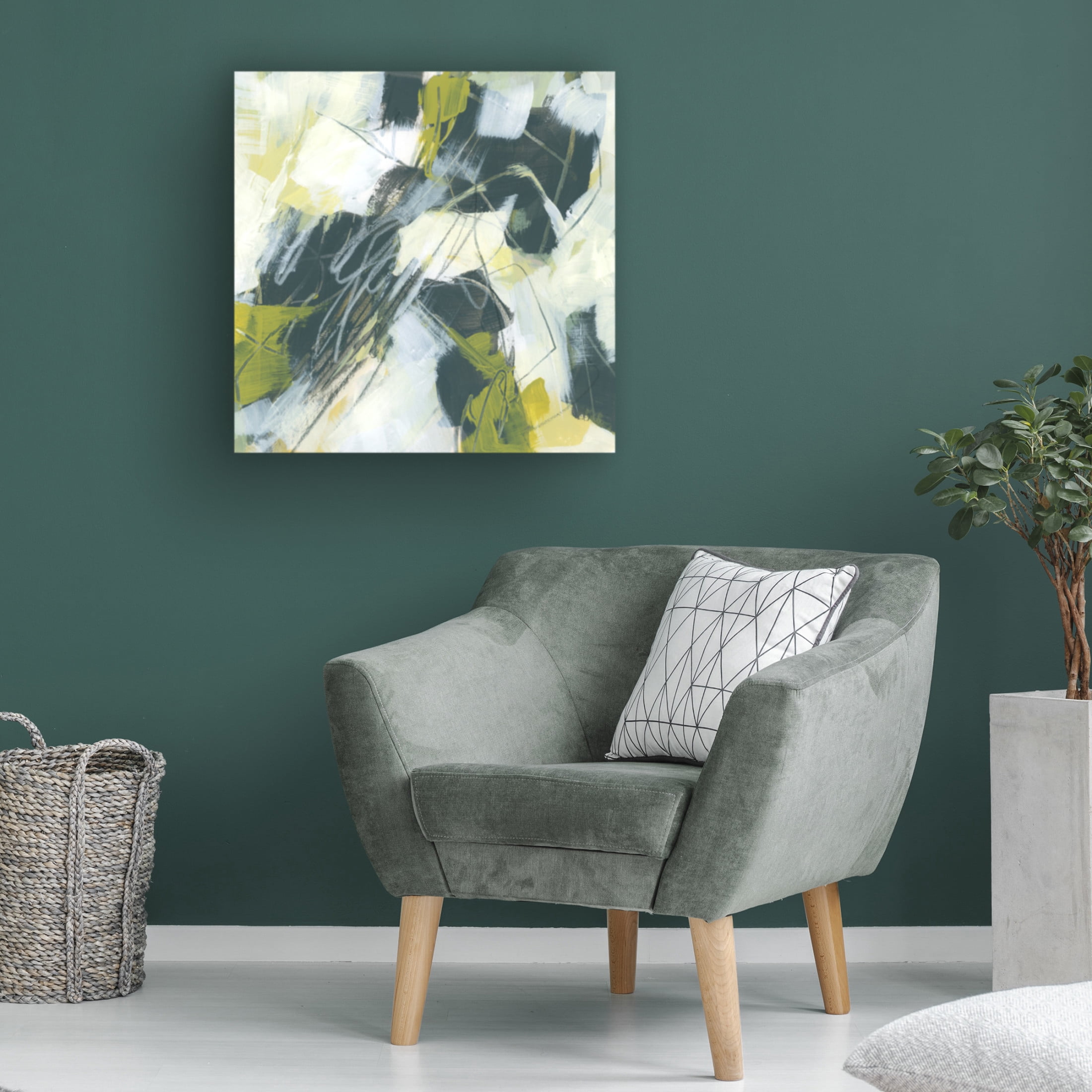 Trademark Fine Art June Erica Vess  Citron Synergy I Canvas Wall Art
