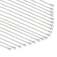 thumbnail image 1 of Paquete de 30 cadenas para collar con cierres de langosta, dijes de cadena de cobre bañados en plata, cadenas de serpiente cruzadas, cadena de cable a granel para hacer joyas, colgantes (18, 1 of 5