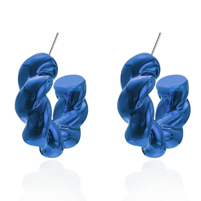 Pendientes de aro Huggie de resina con diseño de cúpula de colores para mujer, geometría colorida