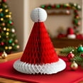 thumbnail image 6 of XMMSWDLA 3D Honeycomb Christmas Tree Ornament - Foldable Mini Paper Xmas Decor for Tabletop/Ceiling, Holiday Centerpiece for Home & Party, 6 of 9
