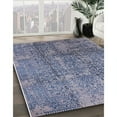 thumbnail image 2 of Ahgly Company Indoor Rectangle Mid-Century Modern Azure Blue Oriental Area Rugs, 8' x 12', 2 of 6