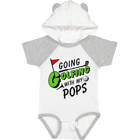 

Inktastic Going Golfing with my Pops- kids golf Boys or Girls Baby Bodysuit