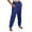 Blue, variant on Women's Straight Leg Fleece Lined Sweatpants, High Waist Tapered Yoga Pants with Drawstring and Pockets, Comfortable Joggers for Running, Workout, Lounge, and Casual Winter Wear Beige L