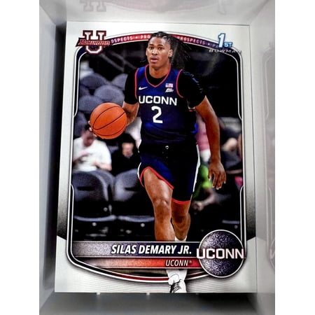 Excellent 2026 Bowman Basketball 1st Bowman Silas Demary Jr UConn Huskies Topps Basketball Card