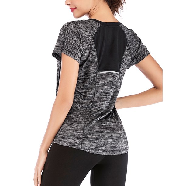 SAYFUT SAYFUT Women's Dry Fit Athletic Shirts Short Sleeve Moisture