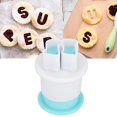 thumbnail image 4 of Juego de cortadores de galletas de plástico de 26 piezas, letras, galletas/molde para hornear, decoración de pasteles fondant, 4 of 7