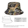 thumbnail image 2 of Trébol Negro Sombrero bucket para adultos, gorra de protección solar, sombrero de pescador plegable para viajes al aire libre, pesca y actividades de verano, 2 of 6