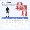 thumbnail image 4 of Naloa Red Meat Men’s Pajamas Set - Long Sleeve Button Down Sleep Shirt and Pajama Bottoms Sleepwear Set-Medium, 4 of 7