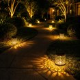 thumbnail image 2 of ICQOVD Solar Metal Wall Light,Waterproof Hollow Projection LED Garden Lamp for Fence,Patio,Yard,Porch and Outdoor Landscape Decorations, 2 of 7