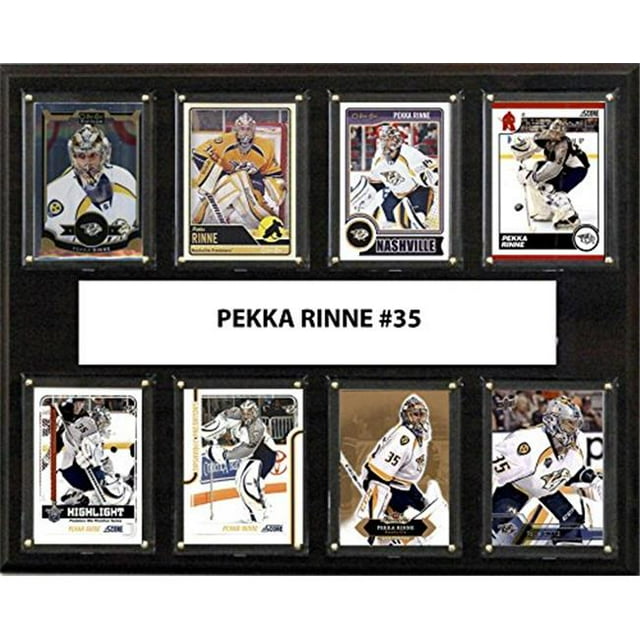 C & I Collectables Plaque de 12 x 15 Po. Pekka Rinne LNH Nashville Predators 8 Cartes