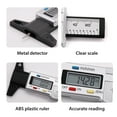 thumbnail image 3 of Tire Thread Depth Vernier Caliper Digital Display 0-25.4mm Meter Detection Resettable Portable Marking Gauge Ruler Monitoring Black, 3 of 8