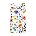 thumbnail image 5 of Summer Savings Clearance 2023! TAGOLD Womens Tops,Women Casual Sleeveless Crewneck Solid Blouse Pullover Tank Tops Shirt Blue 10, 5 of 5