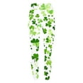 thumbnail image 4 of lcziwo Sale of The Day Prime Today, Women's St Patrick's Day Leggings Novelty Shamrock Print High Waist Yoga Pants Slim Fit Stretchy Workout Tights Holiday Bottom Trousers Multicolor XXL, 4 of 7