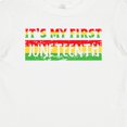 thumbnail image 4 of Inktastic It's My First Juneteenth Red, Yellow, and Green Boys or Girls Baby T-Shirt, 4 of 5