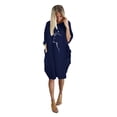 thumbnail image 1 of QIPOPIQ Robes pour Femmes avec Poches Manches Courtes Chandail Ample Imprimé Robe d'Été Mini-Robe Aubaines 2023, 1 of 4
