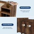 thumbnail image 3 of Yiwa Meuble Moderne pour Litière de Chat, Maisonnette Intérieure Cachée pour Chat avec Doubles Portes, Tablette Spacieuse et Table d'Appoint en Bois pour Chambre Ou Salon, 3 of 9