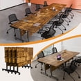 thumbnail image 5 of Folding Conference Table with Wheels 4 Pack 47.2 Inch Flip Top Mobile Training Tables Heavy Duty Spliceable Modular Meeting Room Desk for Office, 5 of 6