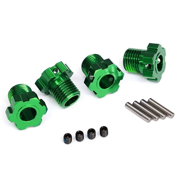 TRA8654G Traxxas Wheel Hubs 17mm Splined Green TRA8654G
