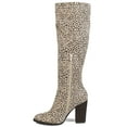 thumbnail image 2 of Journee Womens Kyllie Extra Wide Calf Stacked Heel Knee High Boots, 2 of 8