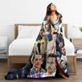 thumbnail image 6 of Sam Heughan Blanket Soft and Warm Lightweight Fluffy Throws Blankets Rug Carpet Gift for Beach Yoga Bedroom Living Room Decoration Sofa Camping Trip Dorm Decor All Season, 6 of 6