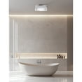 thumbnail image 3 of Dainolite 1 Light Flush Mount in Matte Black w/ Fluted Glass, 3 of 3