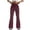Red, variant on Leggings Women Tight Fitting Hip Hugging Shapewear Striped Flared Pants Yoga Pants Workout Leggings for Women Red 2XL