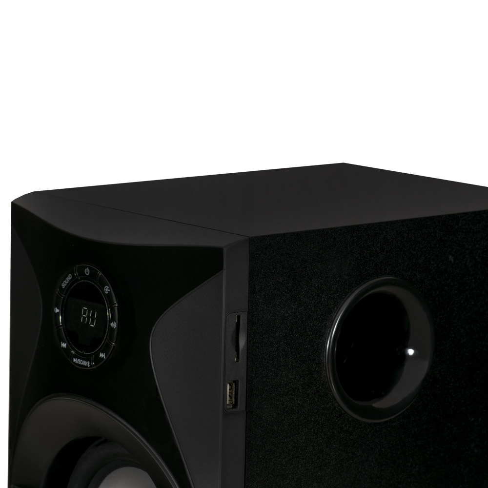 Acoustic Audio Bluetooth 5.1 Speaker System with Sub Light and FM Home Theater 6 Speaker Set - image 4 of 7