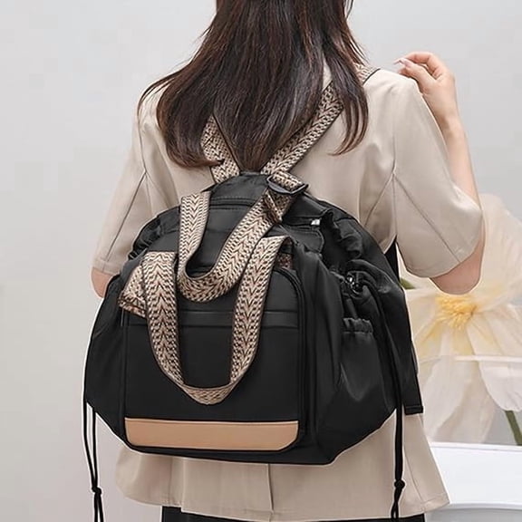 Shipiny Multifunctional Travel Organizer Bag for Women, Large Capacity Casual Tote Bag, Can Be Used as One Shoulder or Crossbody Bag for Daily Use., Black