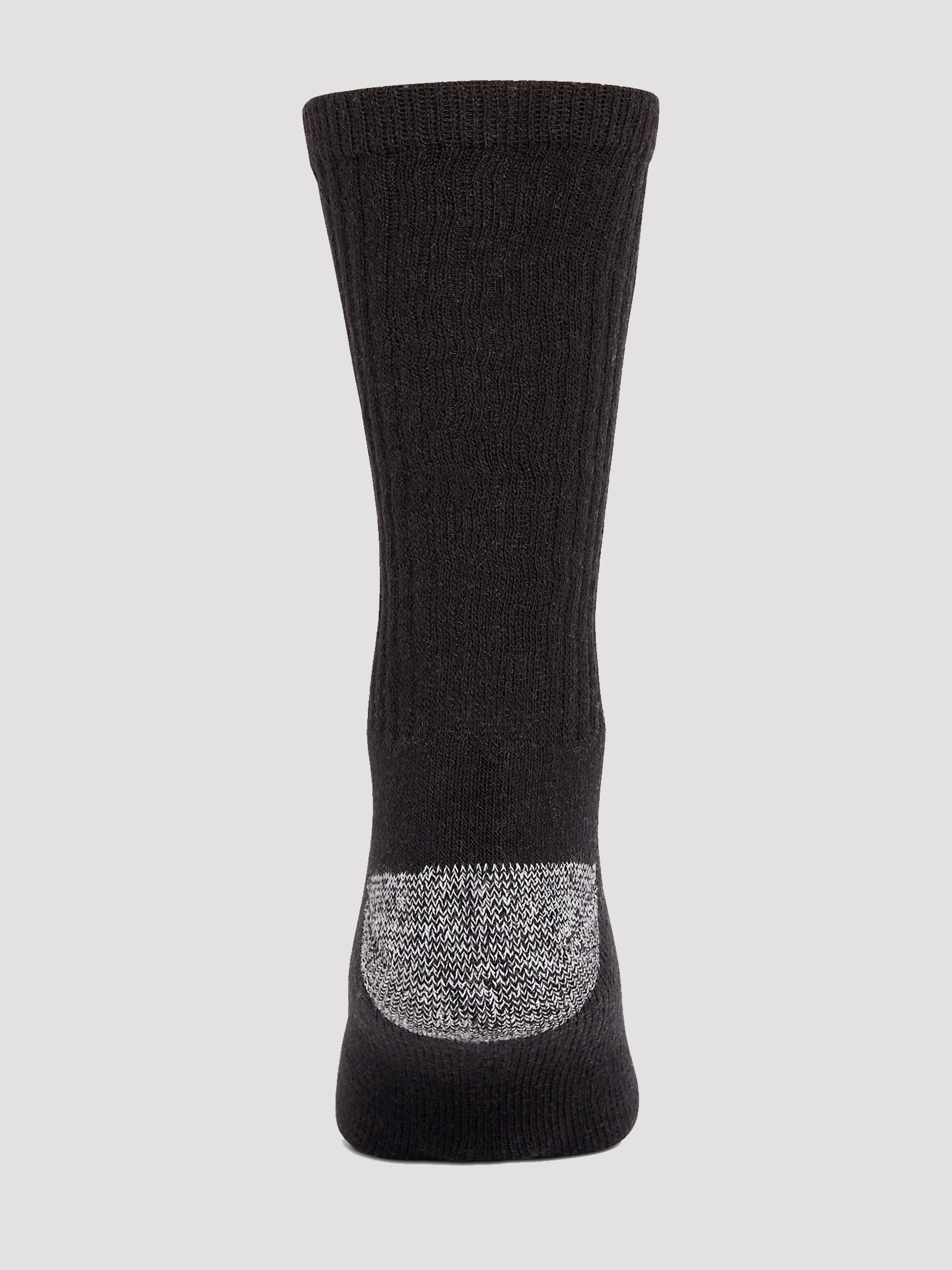 Wrangler Cushion Work Crew Sock Extended Size, 12 Pack