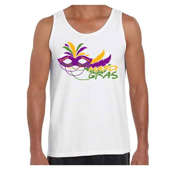 Mardi Gras Tank Top for Men Festive Tees Carnival Mask Carnaval 2021 Men's Tanks New Orleans Party