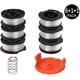thumbnail image 3 of Bobinas de hilo para bobinas de desbrozadoras Black & Decker, hilos de nailon, 9 m de longitud, bobinas de diámetro de hilo de 1,65 mm + 1 tapón + 1 resorte para desbrozadoras Black + Decker, 3 of 5