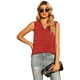 thumbnail image 2 of Mujeres Impreso Sin Mangas Tank Tops Verano V Cuello Suelto Ajuste Cadera Longitud Túnica Casual Camisetas Blusa, 2 of 6