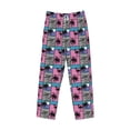 thumbnail image 6 of Uemuo Hawaii Palms Pattern Men's Wide Leg Palazzo Lounge Pants with Pockets Light Weight Loose Comfy Casual Pajama Pants-Medium, 6 of 9